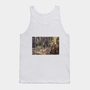 Heron Egret Bird in the Swampy Bayou Tank Top